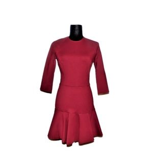 ARMANI EXCHANGE BURGUNDY MIDI DRESS